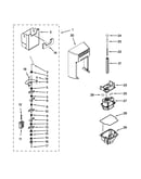 Motor and ice container parts
