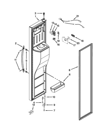 Freezer door parts