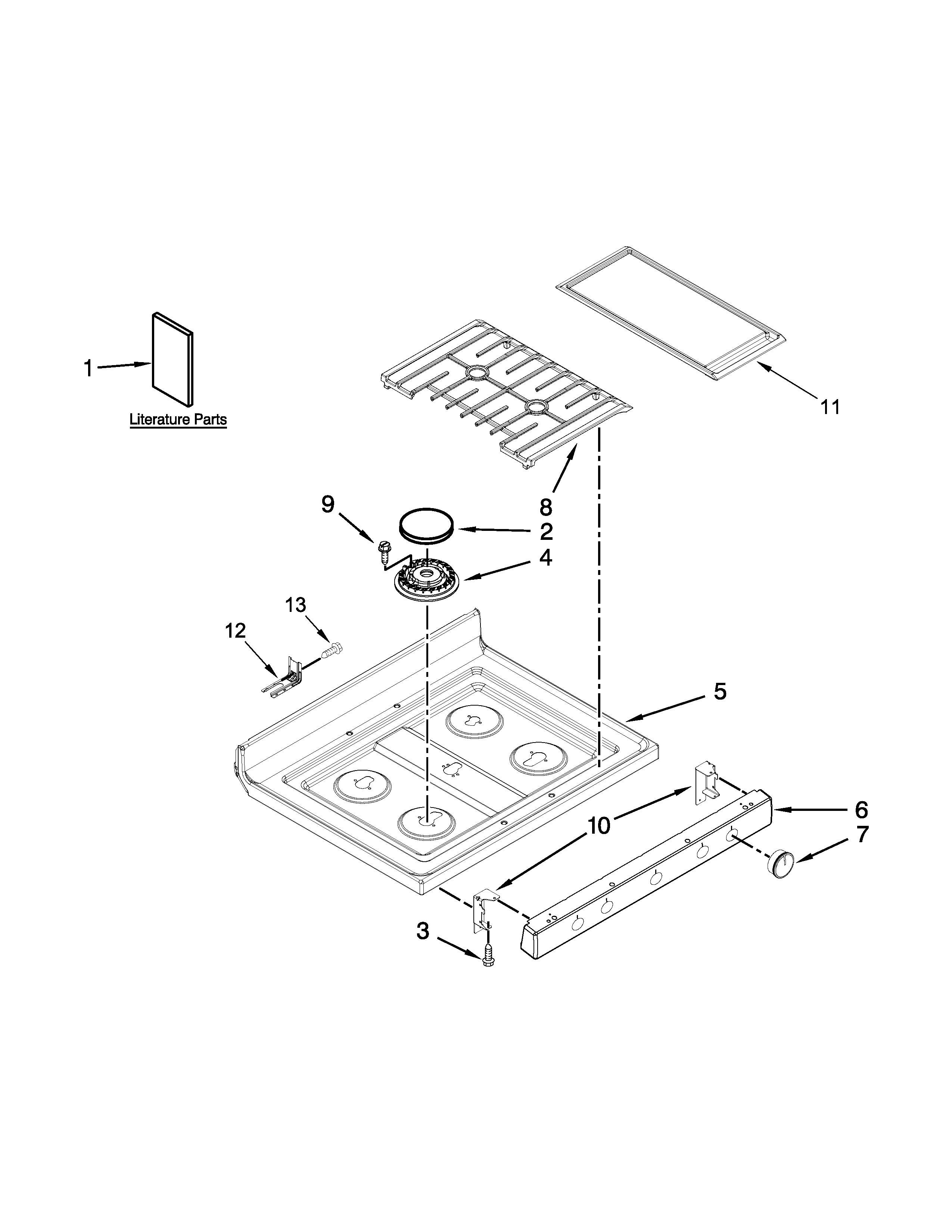 Cooktop parts