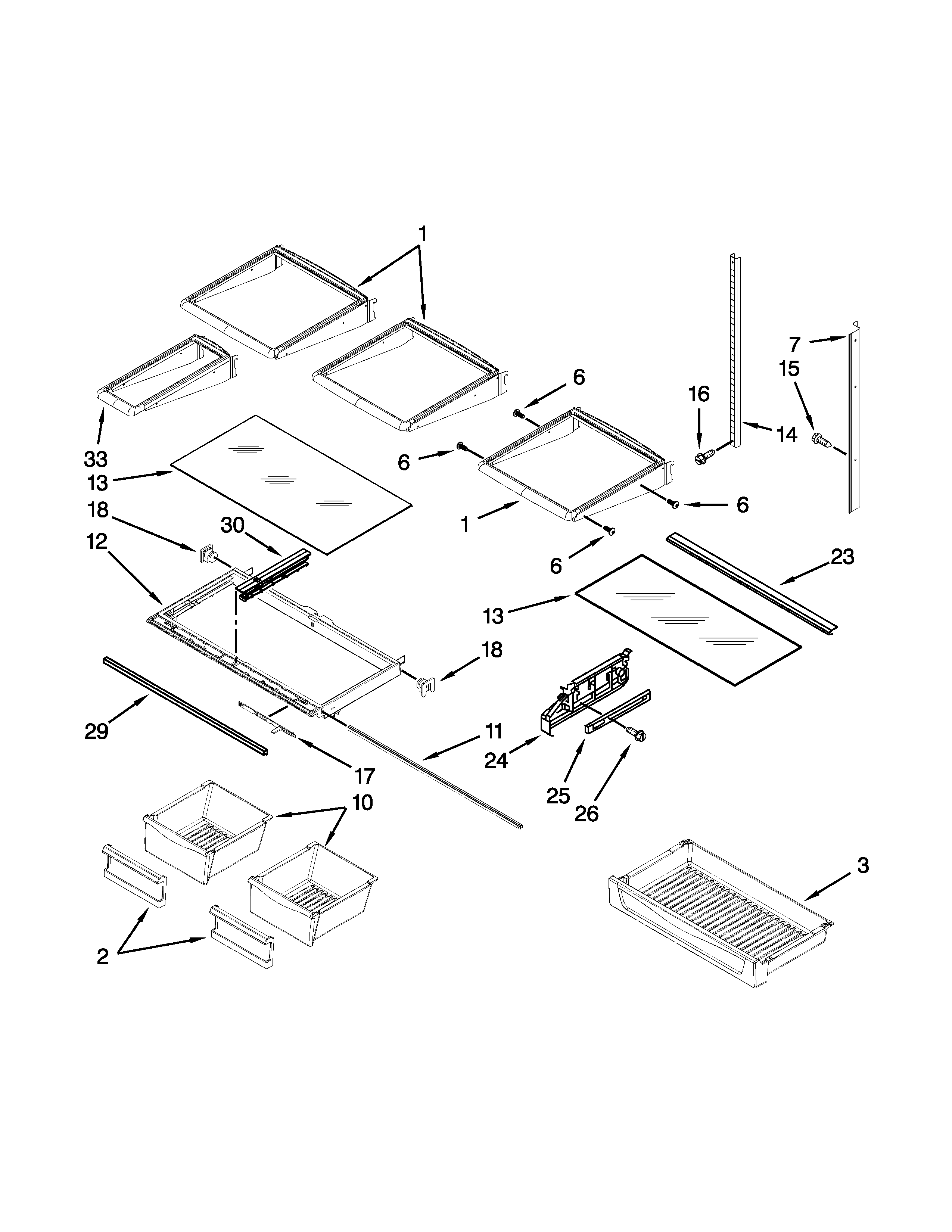 Shelf parts