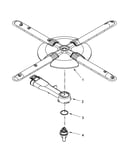 Lower washarm and strainer parts