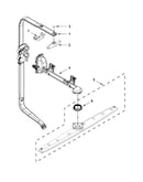 Upper wash and rinse parts