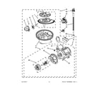 KitchenAid KUDS30FXPAA pump and motor parts diagram