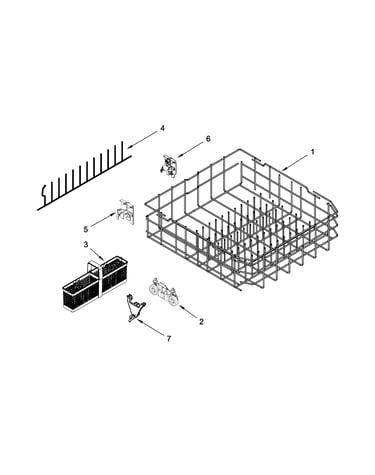 Lower rack parts