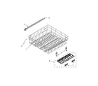 Whirlpool WDF775SAYW3 upper rack and track parts diagram