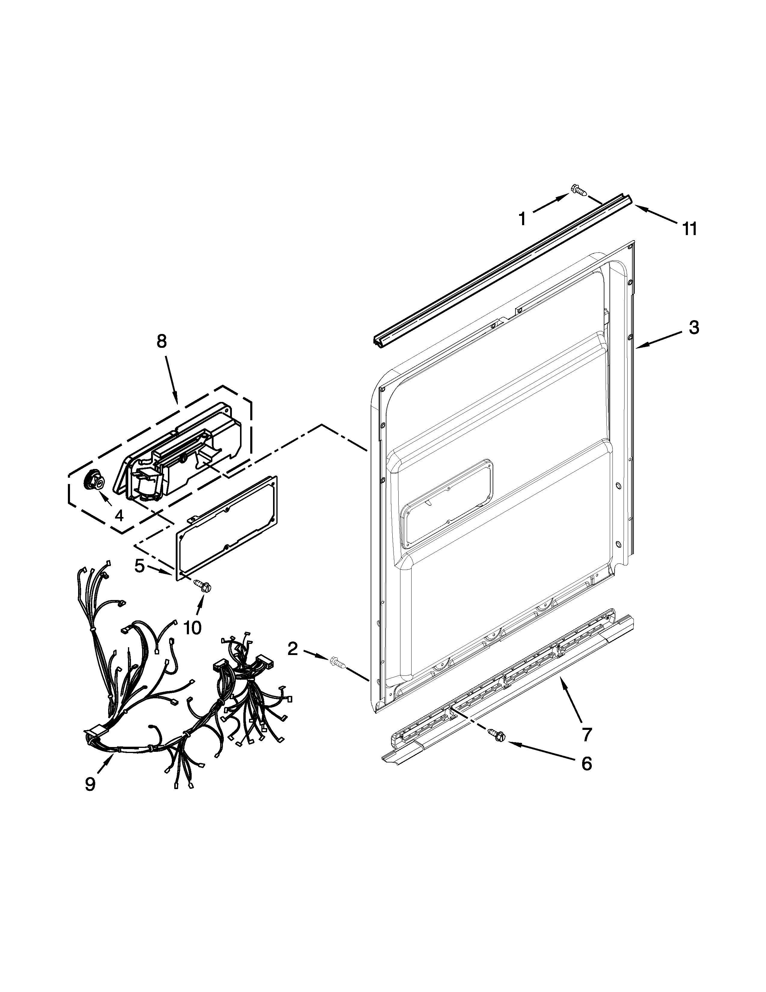 Inner door parts