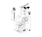Whirlpool WDT790SAYM3 pump and motor parts diagram