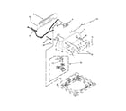 Roper RTW4641BQ0 controls and water inlet parts diagram