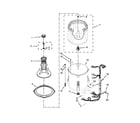 Roper RTW4641BQ0 basket and tub parts diagram