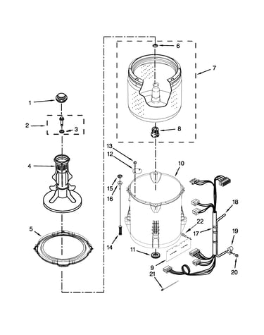 Basket and tub parts
