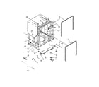 Whirlpool WDT910SAYM3 tub and frame parts diagram