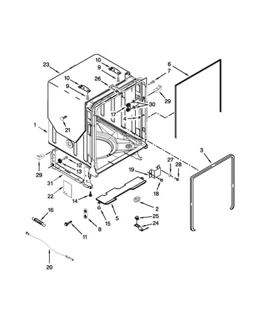 Tub and frame parts