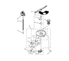 Whirlpool WDT910SAYH3 pump and motor parts diagram