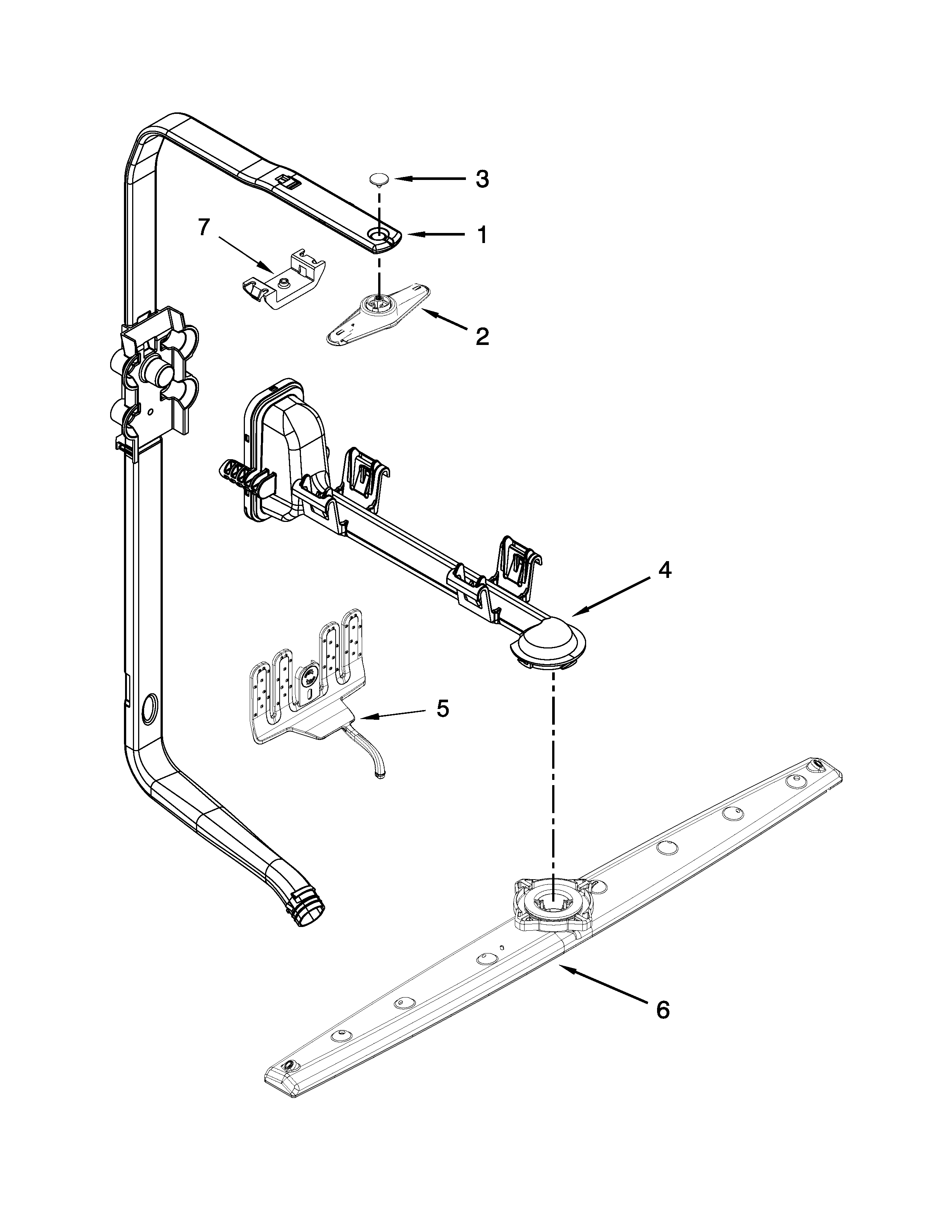 UPPER WASH AND RINSE PARTS