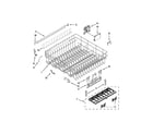 Whirlpool WDT910SAYE3 upper rack and track parts diagram