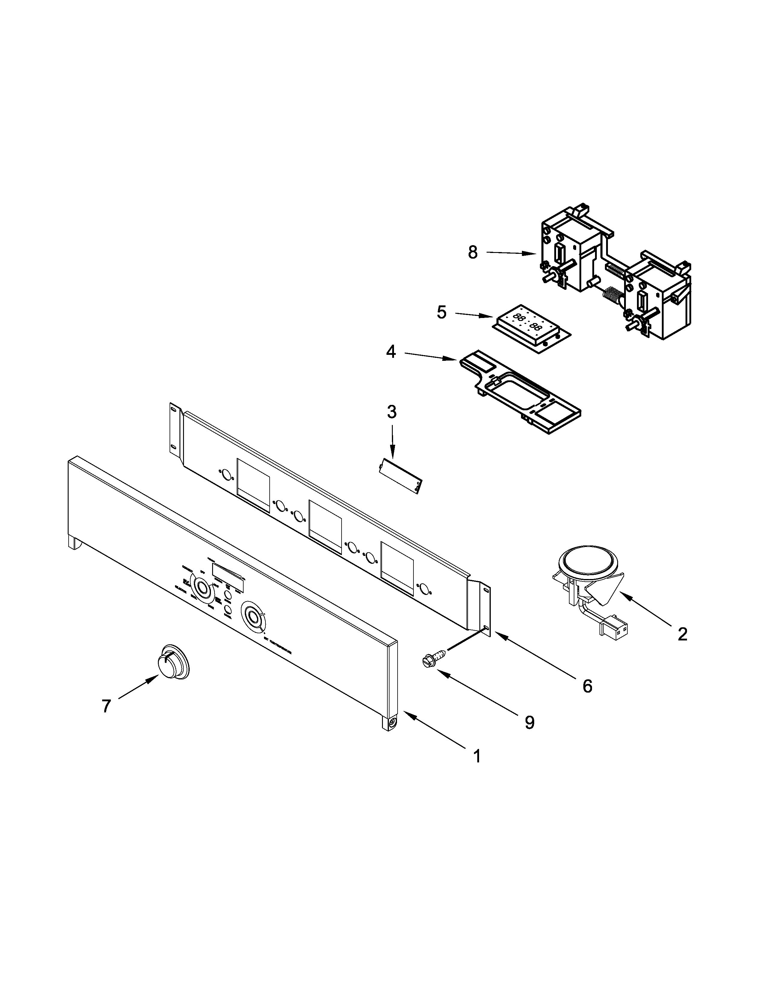 Control panel parts