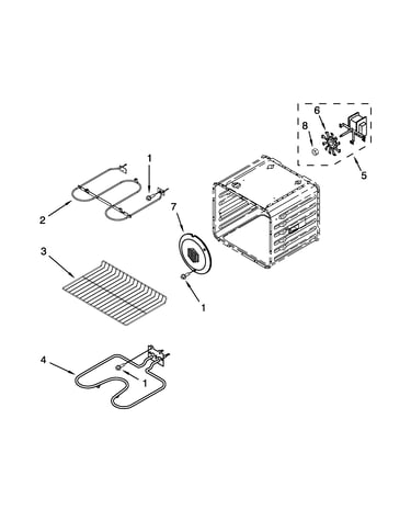 Internal oven parts