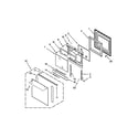 Ikea IBS650PXB01 oven door parts diagram