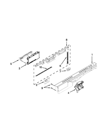 Control panel and latch parts