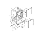 Whirlpool WDT910SSYW3 tub and frame parts diagram
