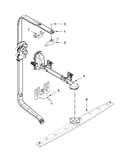 Upper wash and rinse parts