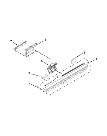 Control panel and latch parts