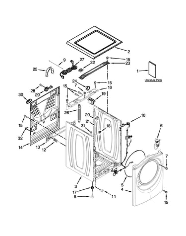 Top and cabinet parts