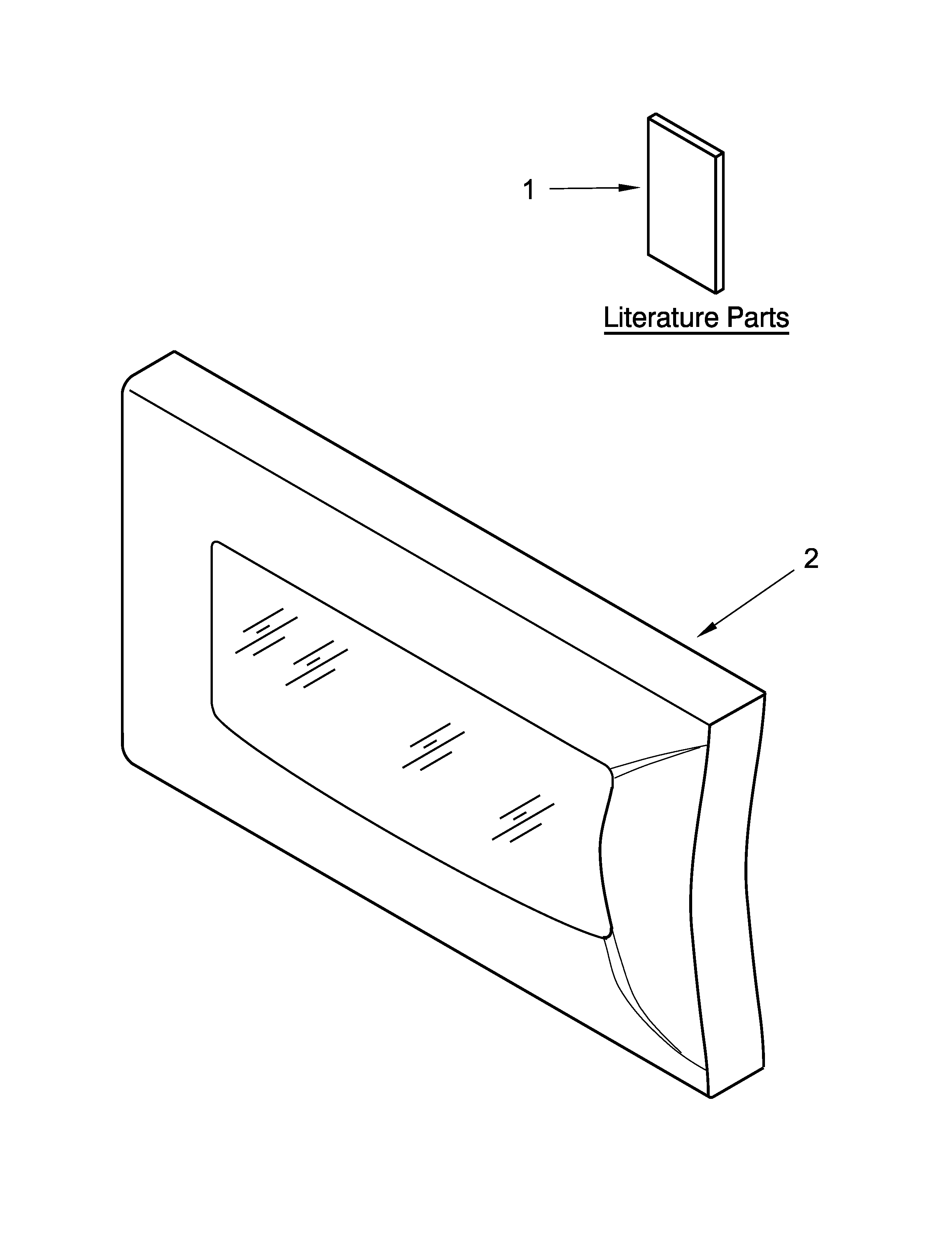 Microwave door parts