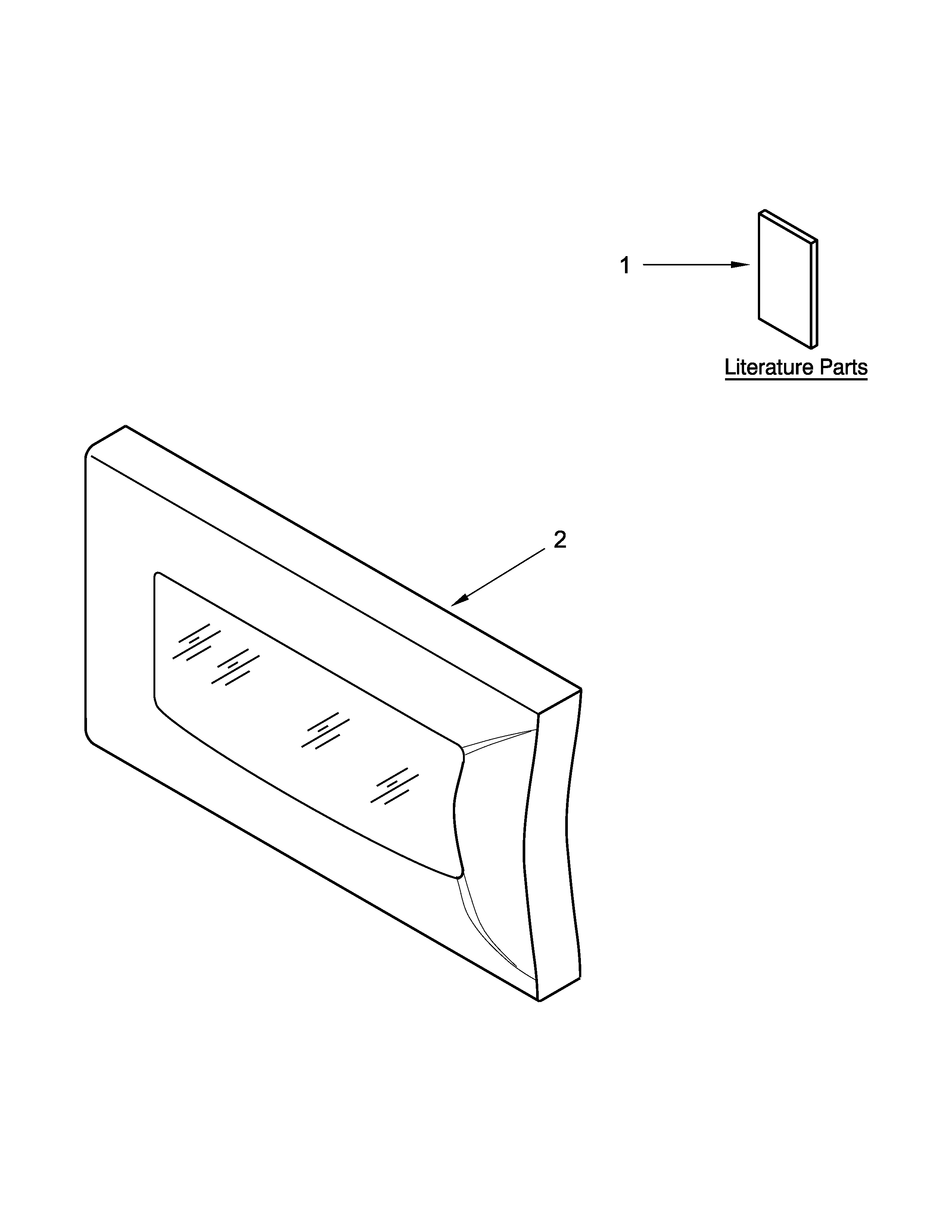 Microwave door parts