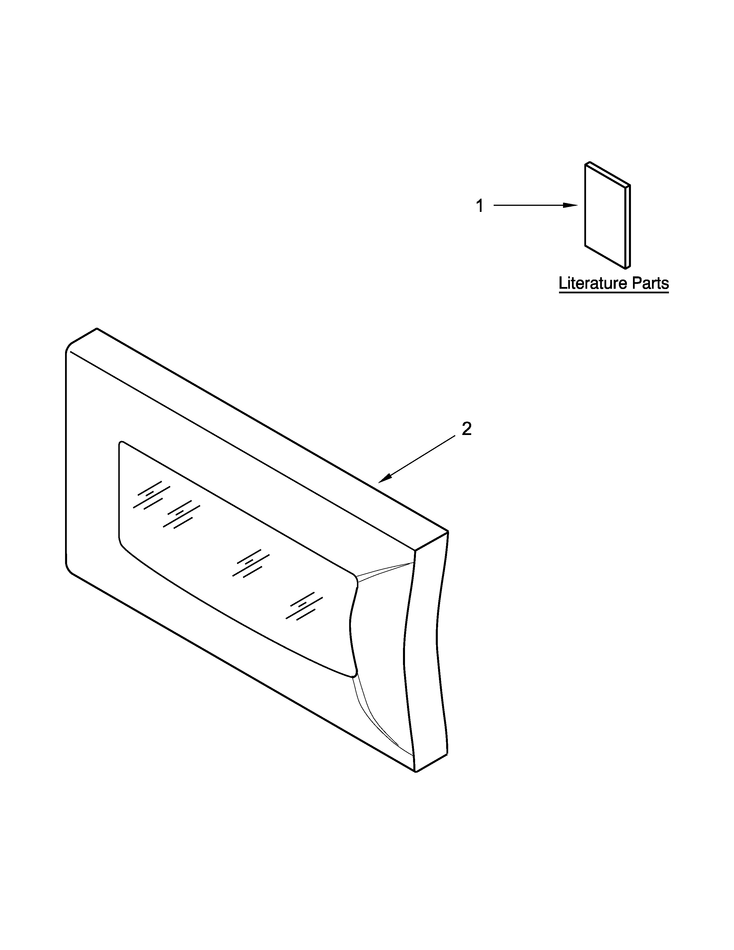 Microwave door parts