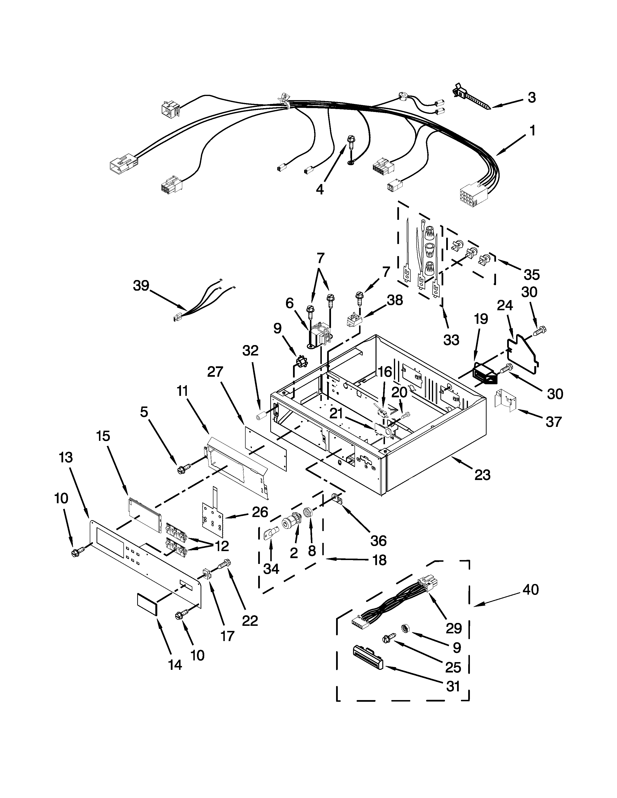 Control panel & separator parts