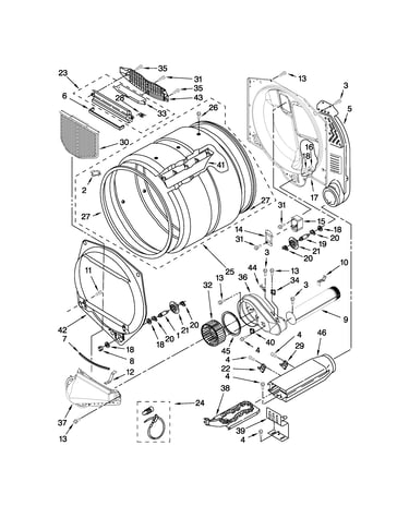 Upper and lower bulkhead parts