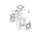 Maytag MHW4000BW1 top and cabinet parts diagram