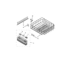 Jenn-Air JDB8500AWX3 lower rack parts diagram