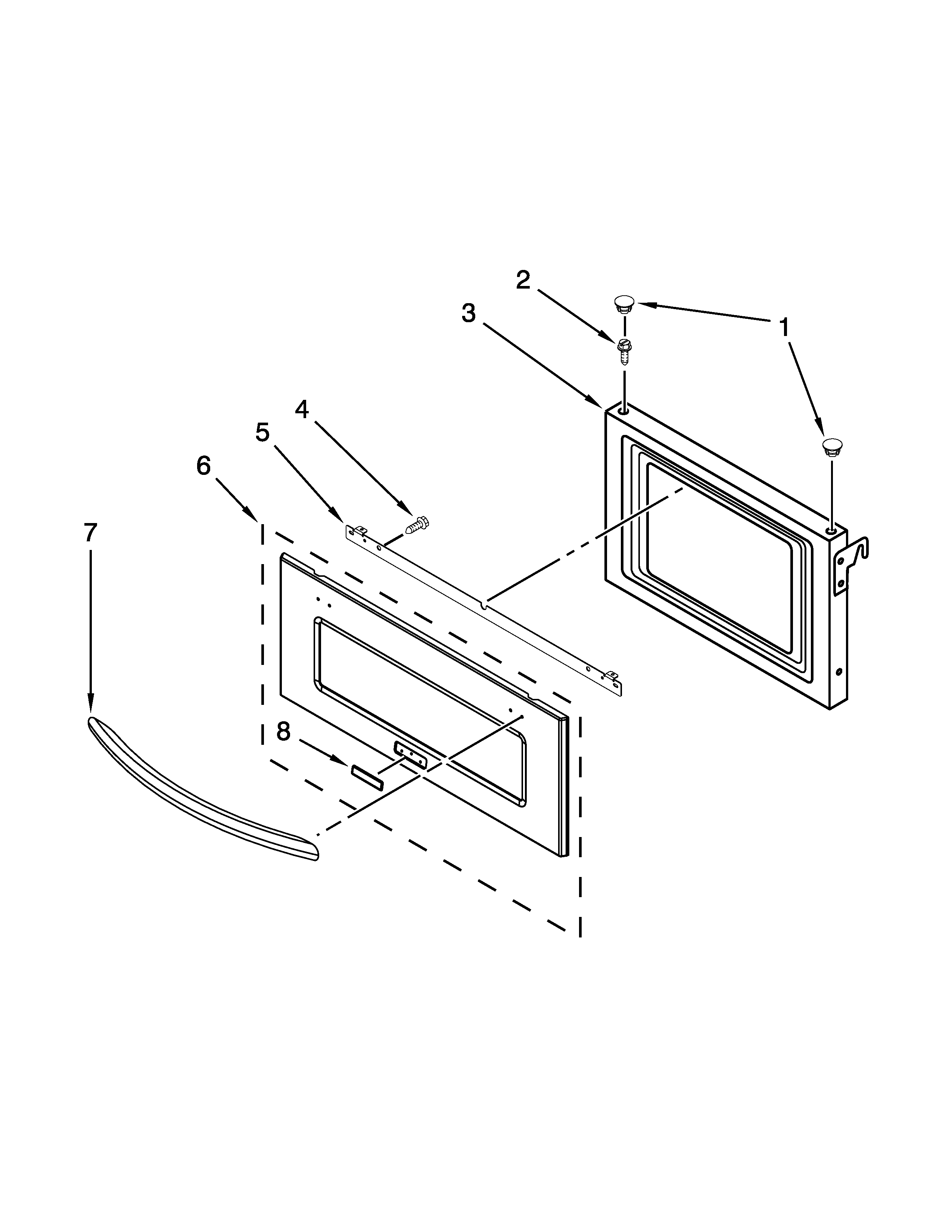 MICROWAVE DOOR PARTS