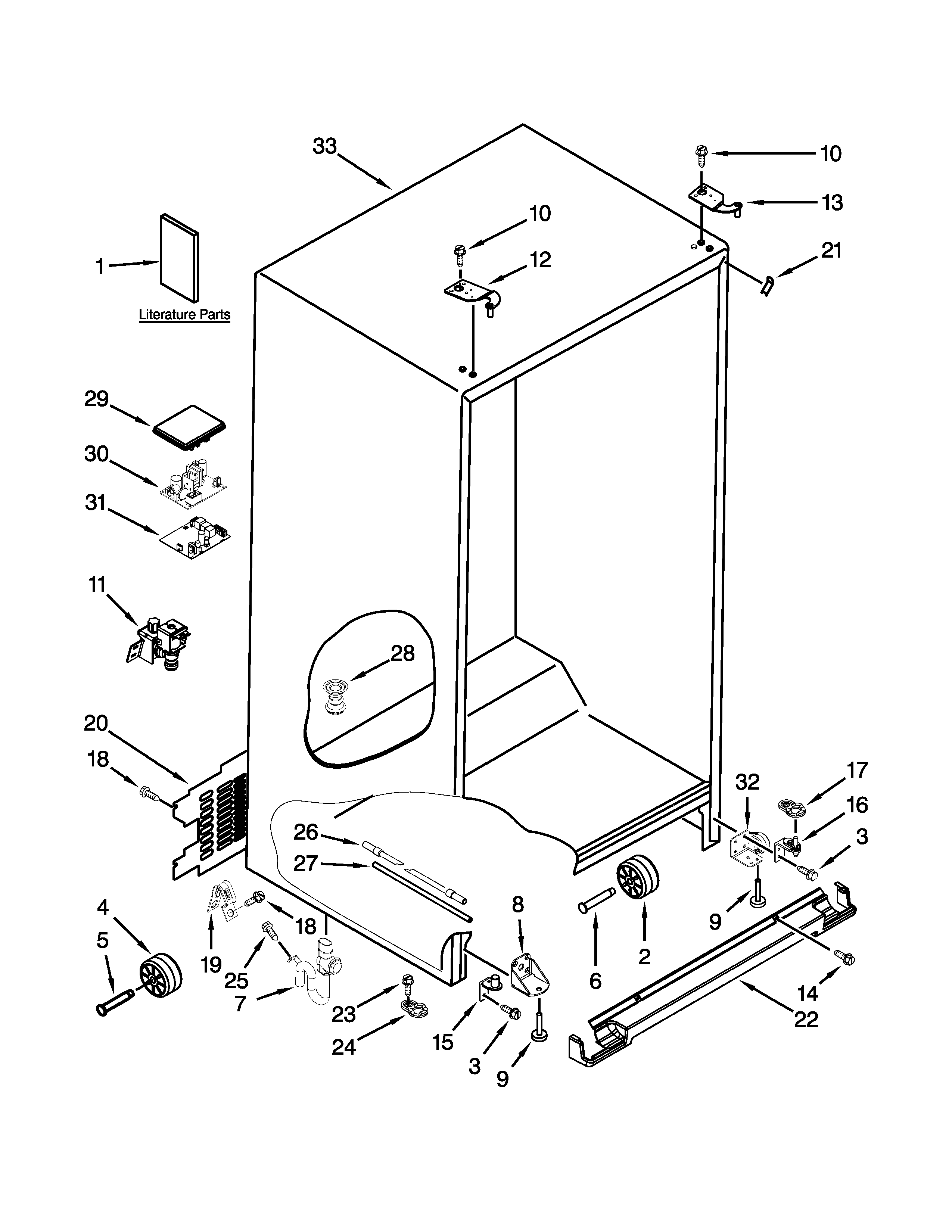 Cabinet parts