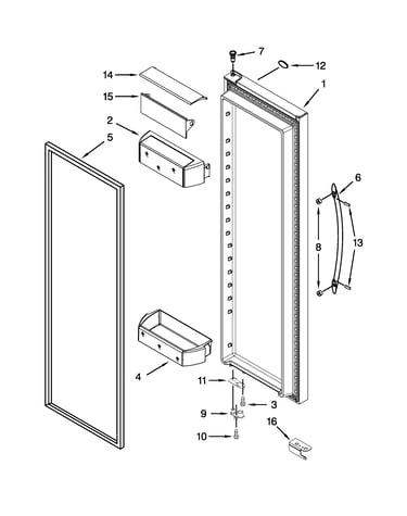 Refrigerator door parts