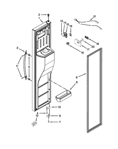 Freezer door parts