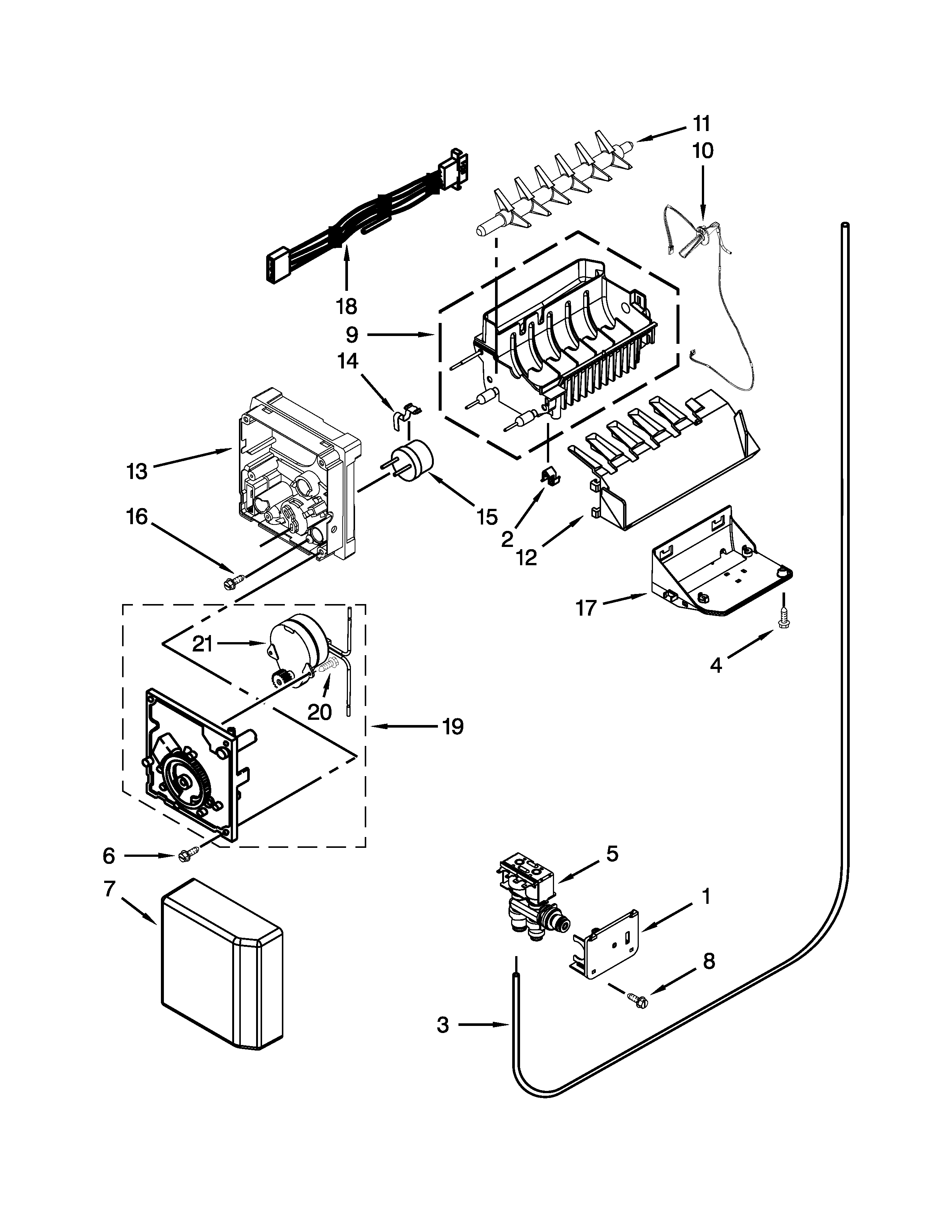 Ice maker parts