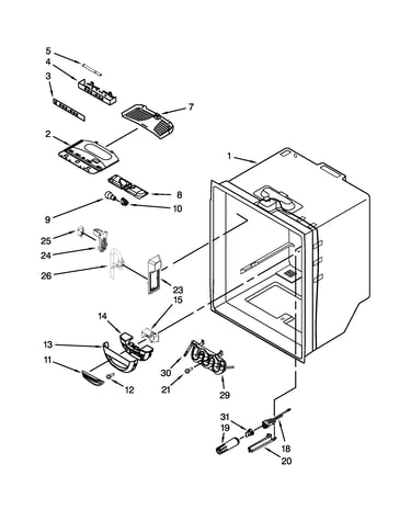 Refrigerator liner parts