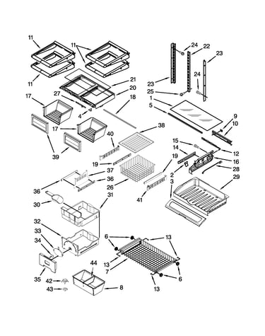 Shelf parts