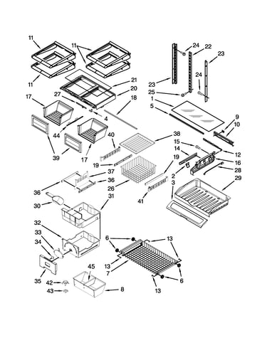 Shelf parts