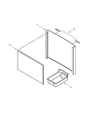 Freezer door parts