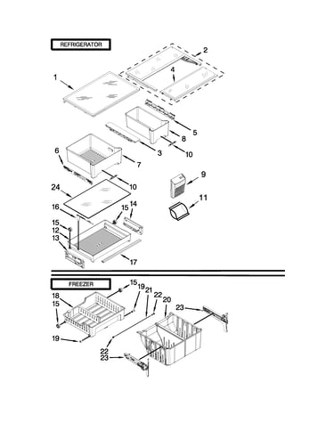 Shelf parts