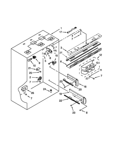 Refrigerator liner parts