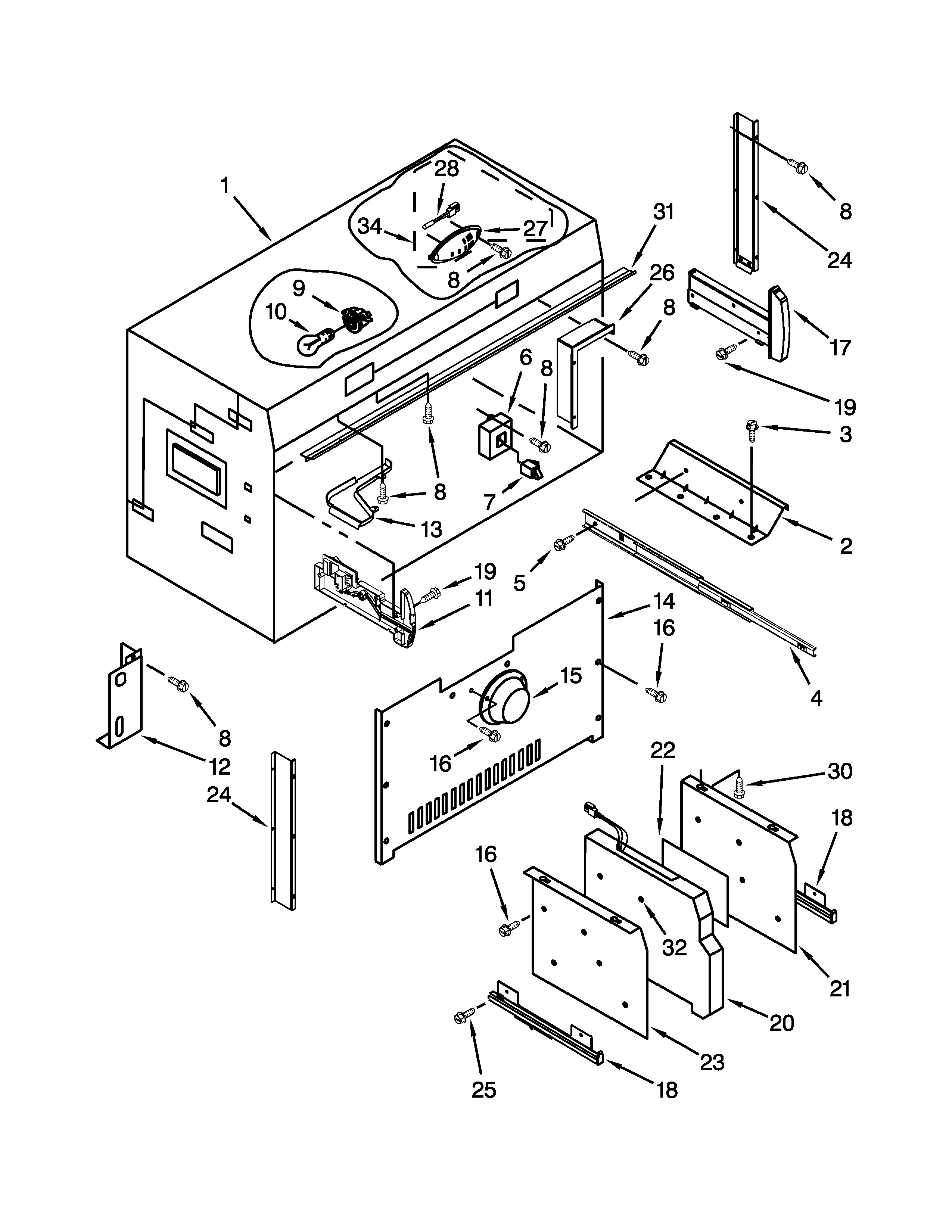 Freezer liner parts