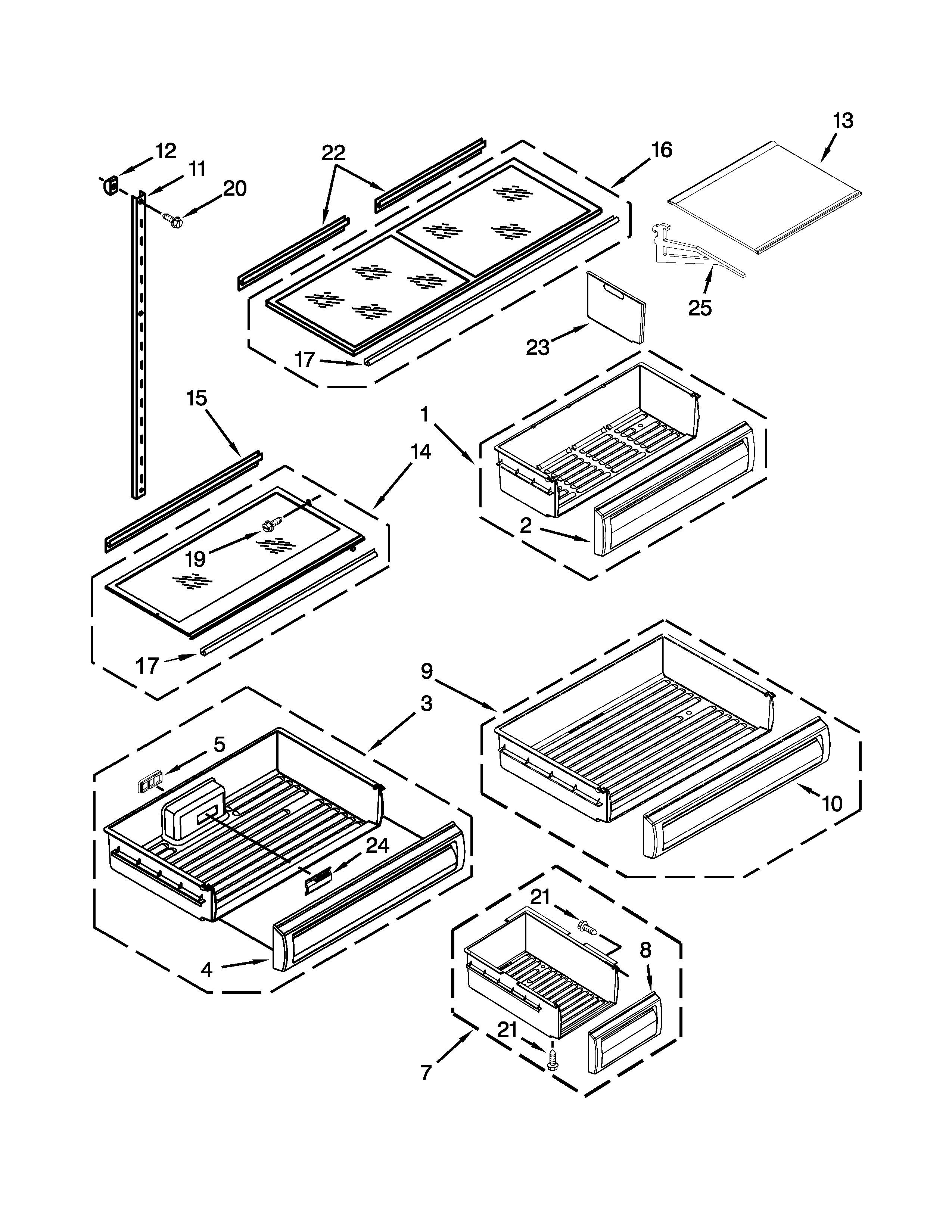 Shelf parts