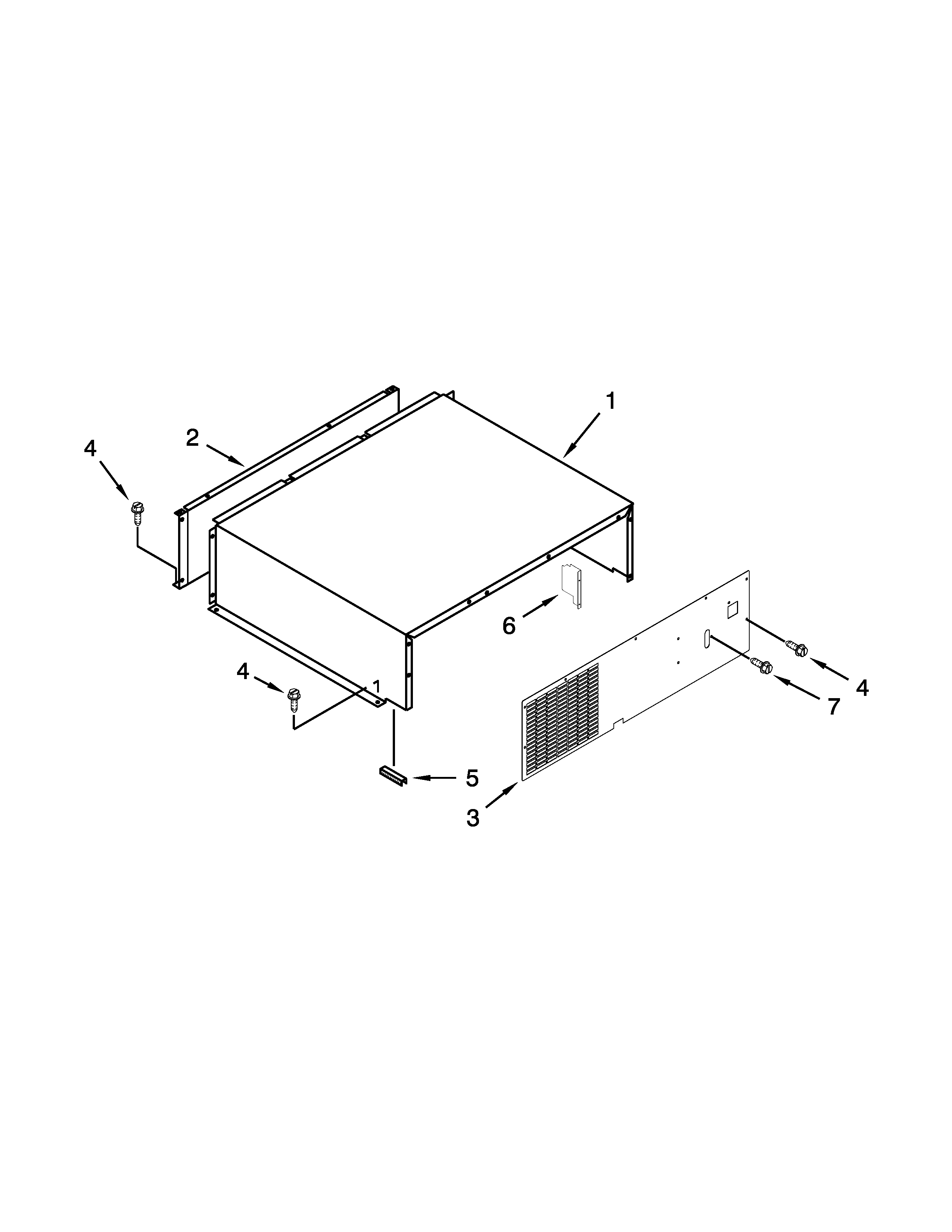 Top grille and unit cover parts