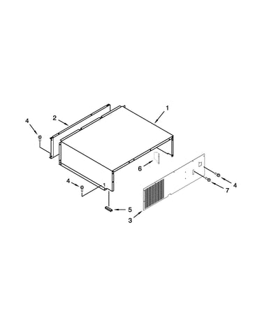 Top grille and unit cover parts
