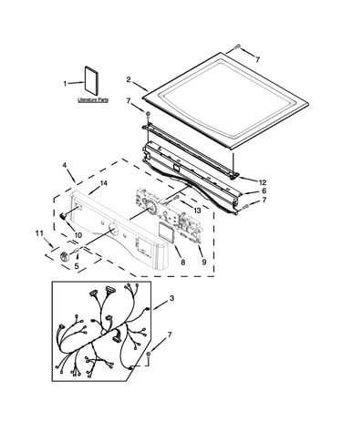 Top and console parts